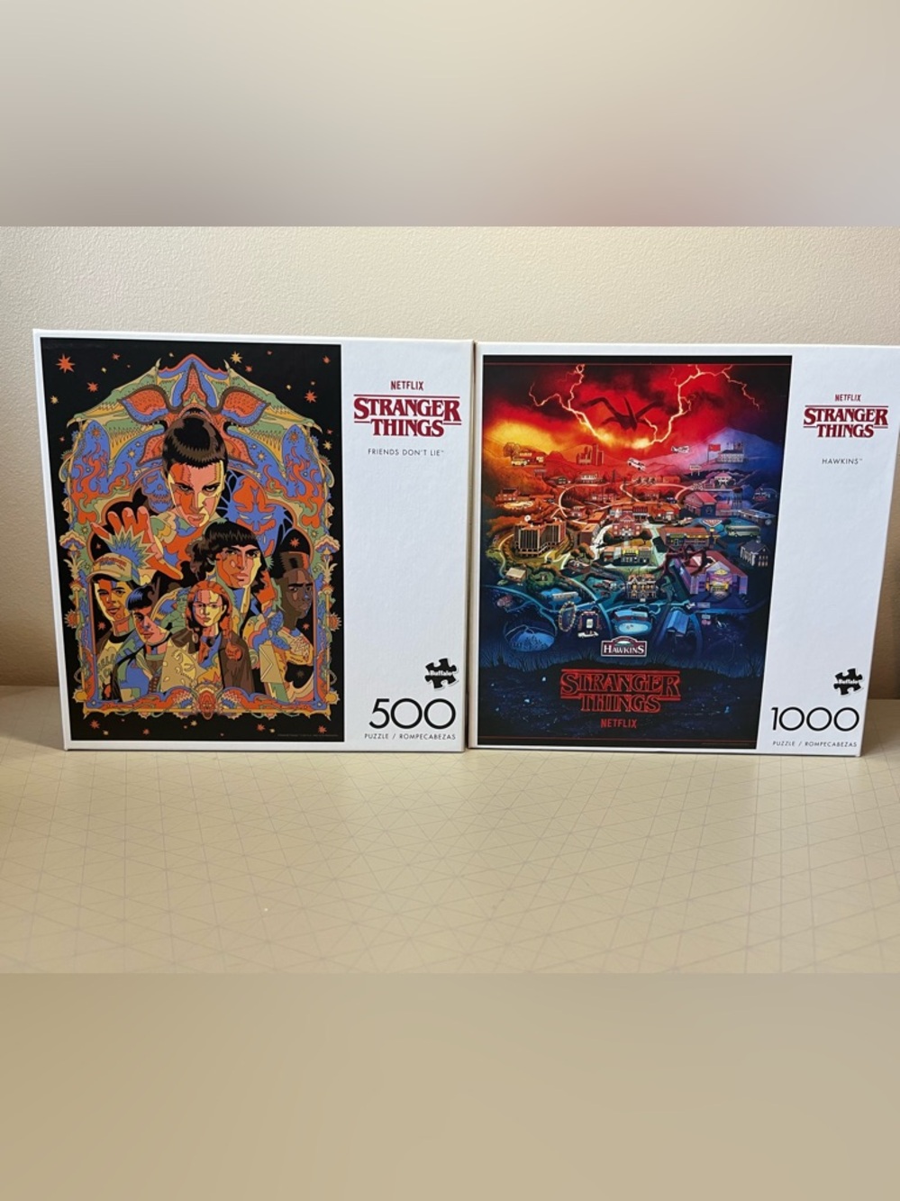 Stranger Things Puzzle Set — 500 & 1000 Piece Posters